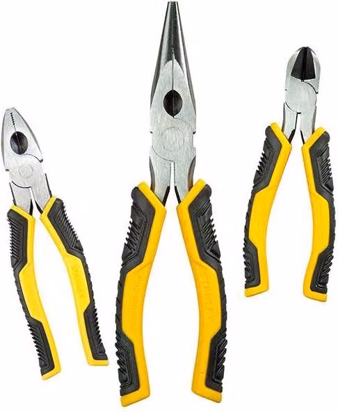 Stanley Control Grip 3-Piece Plier Set in Yellow and Black – 2