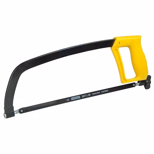 Stanley Enclosed Grip Hacksaw 300mm in Yellow and Black – 1