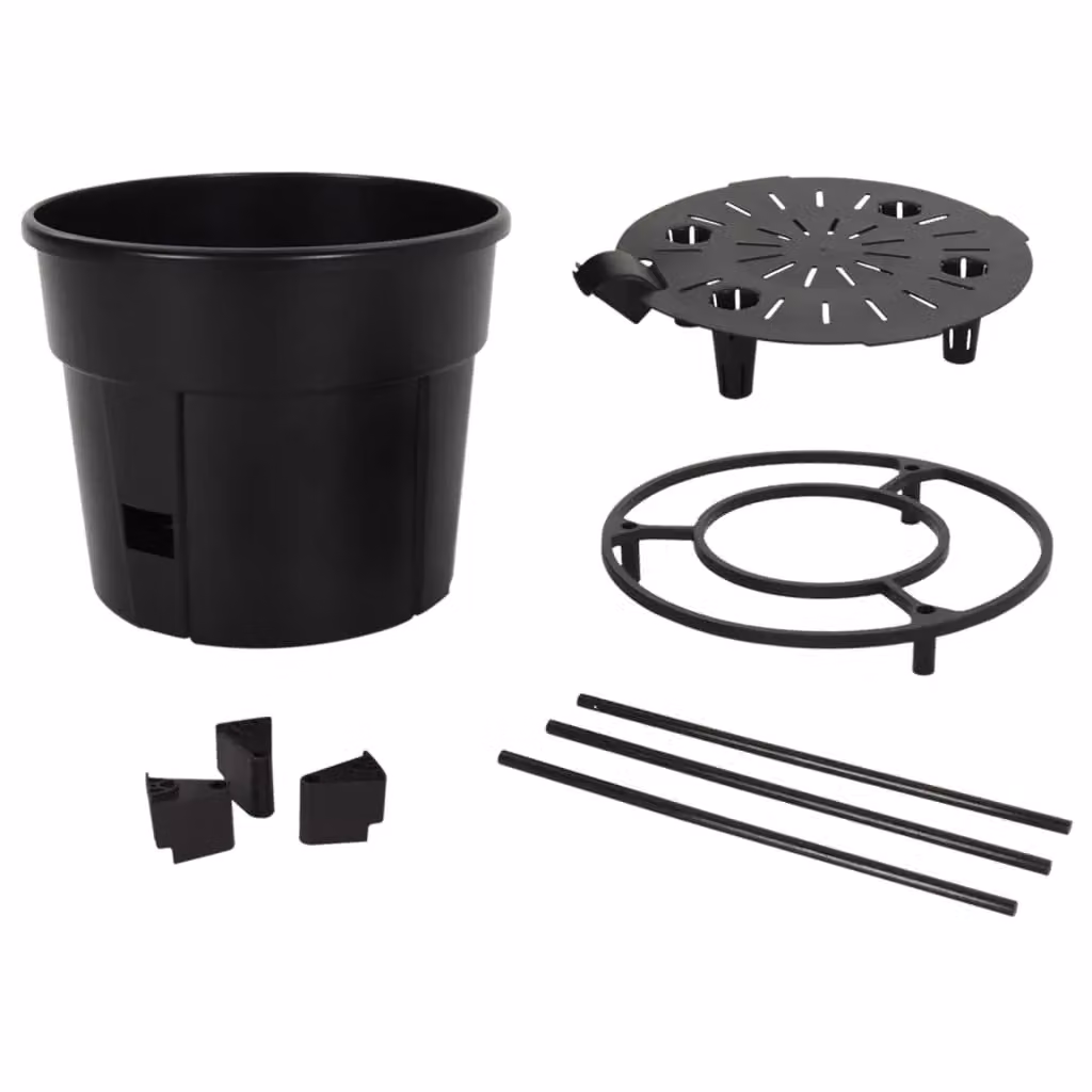 Berkfield Home Anthracite Tomato Grower Planter Tub in Black, W: 29.5 cm, H: 115 cm – 3