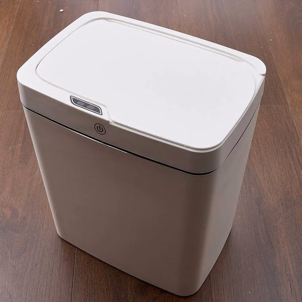 Kelvenix Automatic Bathroom Trash Can, White, 18L – 2