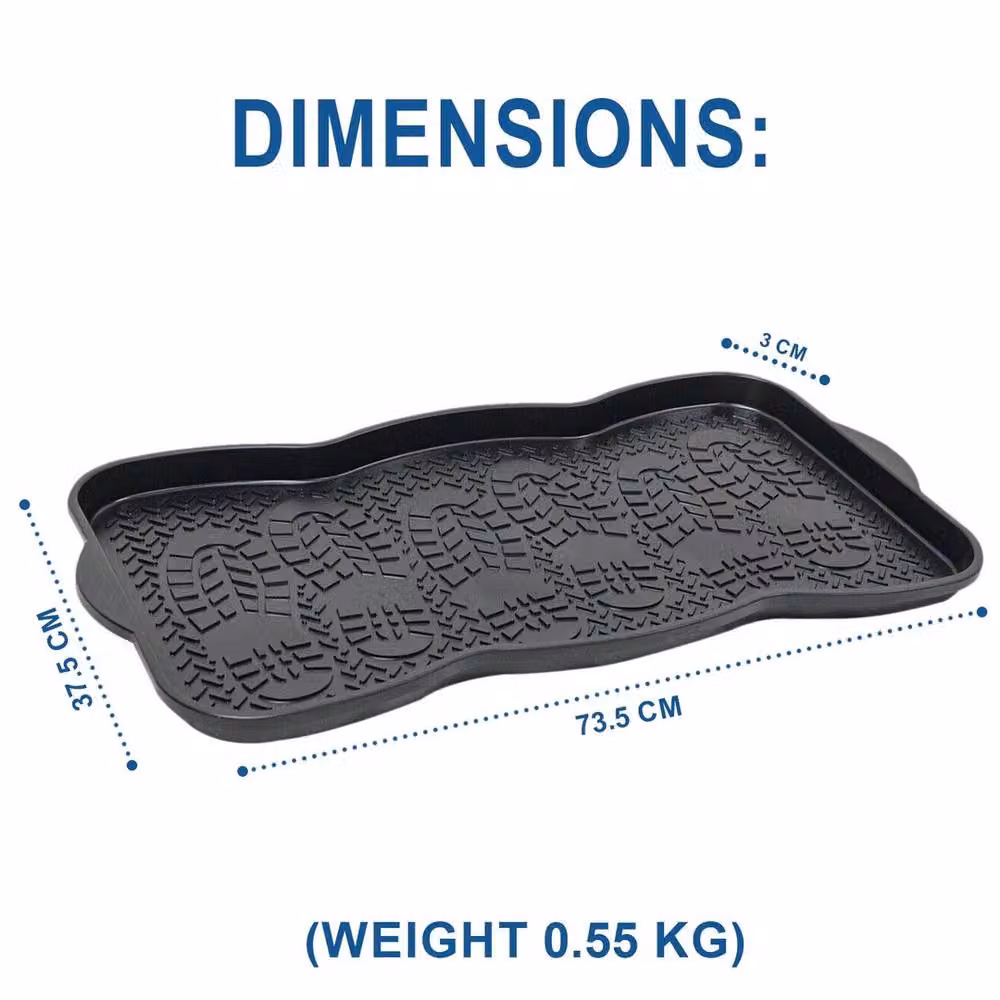 SPETLEK Heavy Duty Non Slip Foot Bath Tray, 2 Pack, Black – 2
