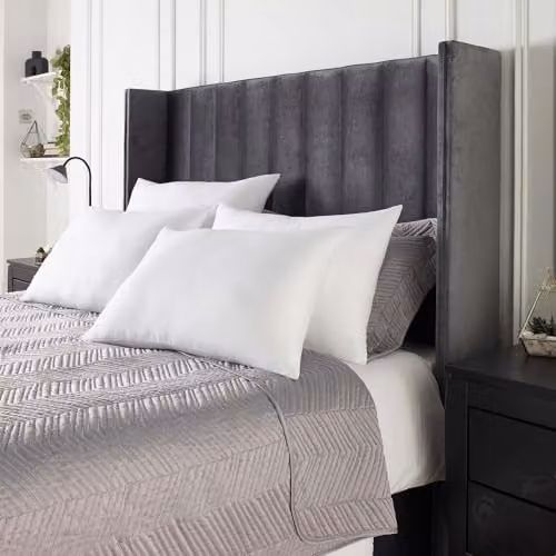 OHS 2 Pack White Hotel Quality Soft Pillows, W x H: 75 x 50 cm – 2