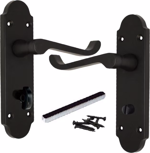 Betley Butterfly Long Backplate Set in Black