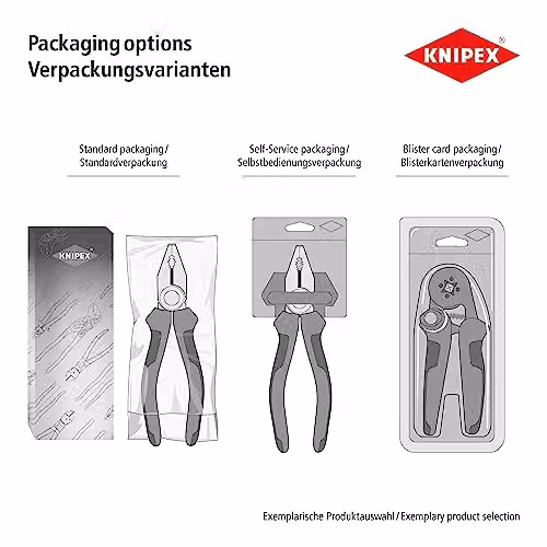 Knipex Chrome Vanadium Side Cutter in Blue, Red and Multicolour, 180 mm – 4