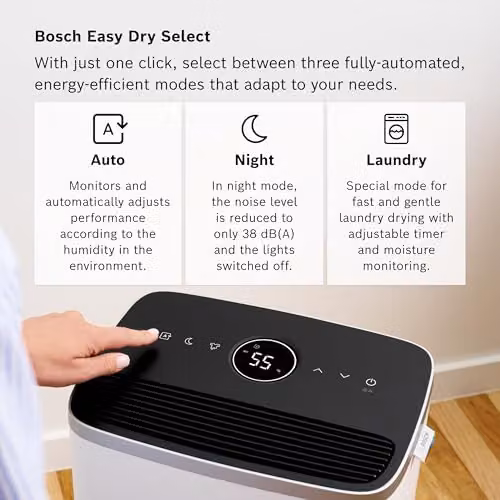 Bosch Dry 4000 Dehumidifier, 16L, White – 3