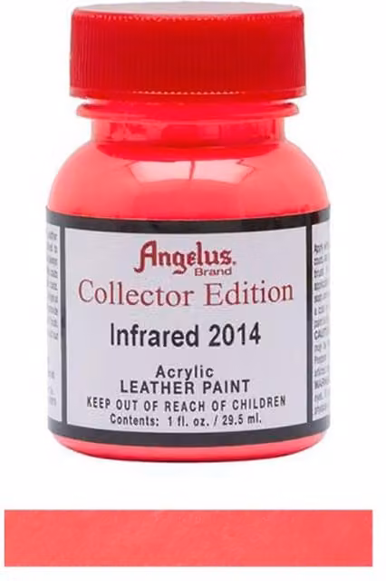 Angelus Acrylic Leather Paint Collector Edition Infrared 2014 Red, 1oz