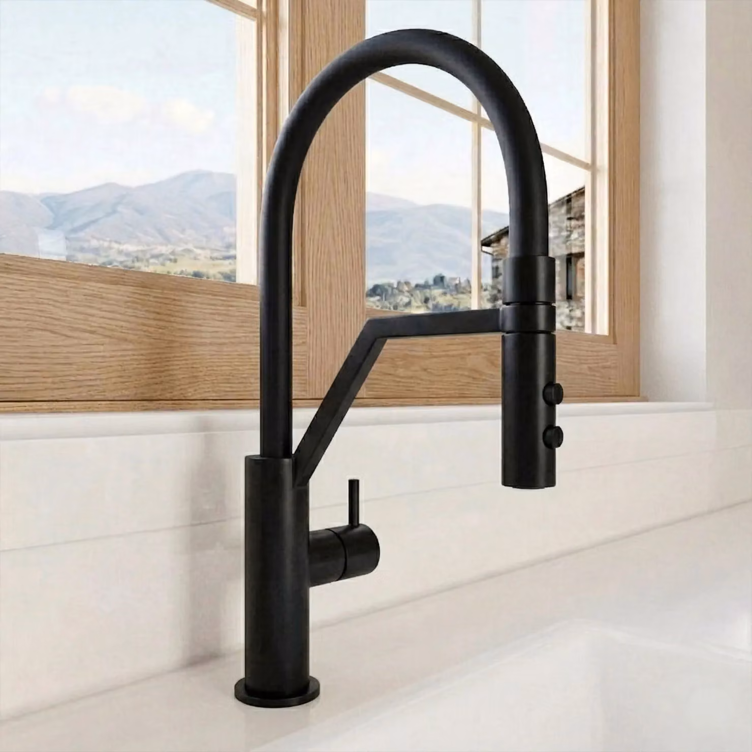 Balterley Rana Kitchen Mono Mixer Tap, Single Lever, Matt Black – 4