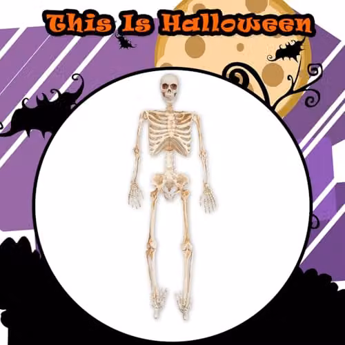 VFM e-Store Halloween Skeleton Decoration with LED Eyes in White – 8