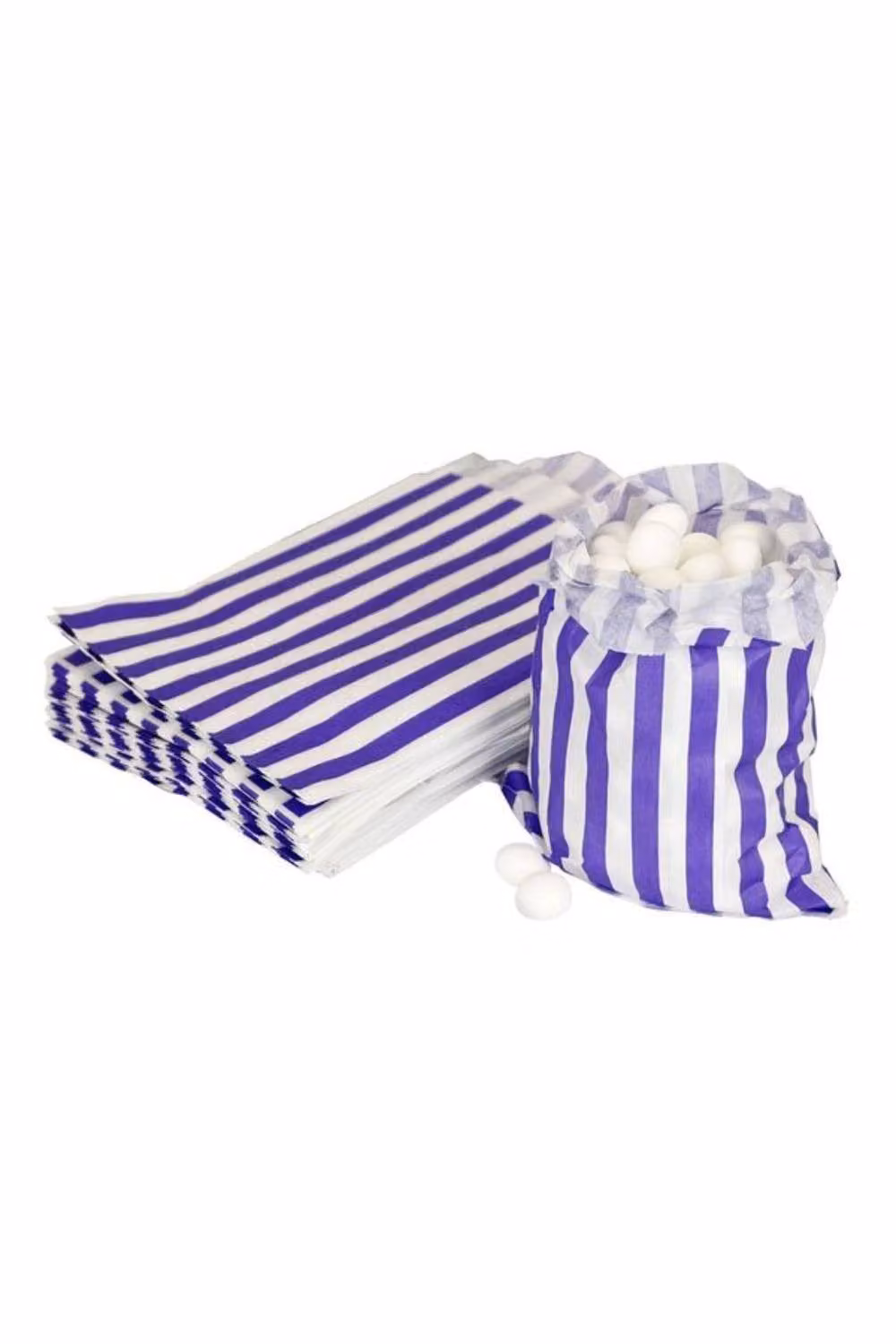 KDMD Purple Small Candy Stripe Paper Party Bags, 3 Pack – 2
