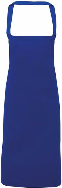 Premier Slim Cotton Workwear Apron without Pocket in Blue
