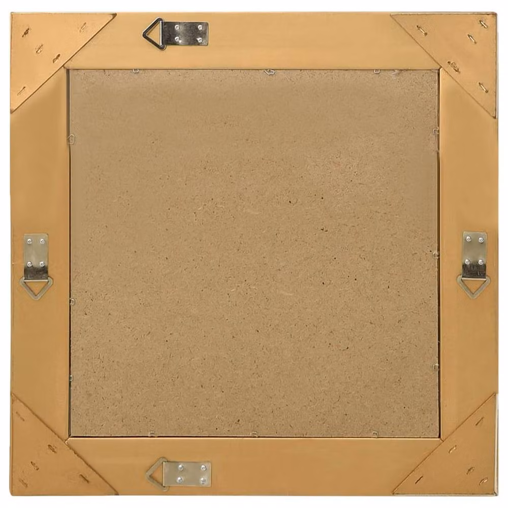 Berkfield Home Baroque Style Square Wall Mirror, Gold, W: 50 cm, H: 50 cm – 2