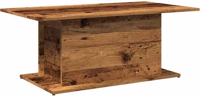 Berkfield Home Rustic Old Wood Coffee Table in Brown, W/D/H: 102 x 55.5 x 40 cm