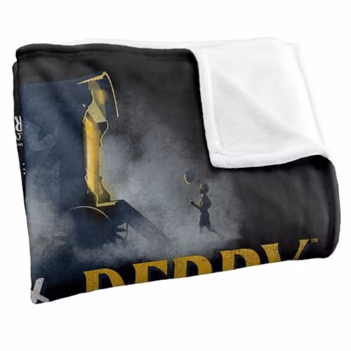 Warner Bros. Welcome To Derry Pennywise Cart Super Soft Fleece Throw Blanket, Multicolour, W: 91 cm, D: 147 cm – 2