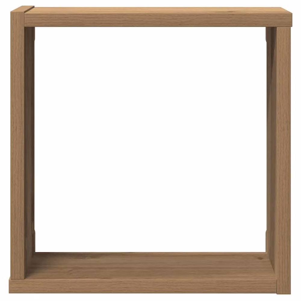 Berkfield Home Artisan Oak Wall Cube Shelves, 6 Piece Set in Brown, W/D/H: 30 x 15 x 30 cm – 4