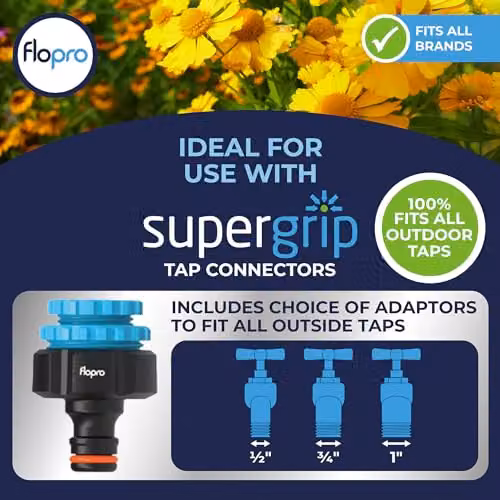 FLO-PRO Multi Spray Gun with 7 Patterns and Flow Control in Blue and Multicolour – 6
