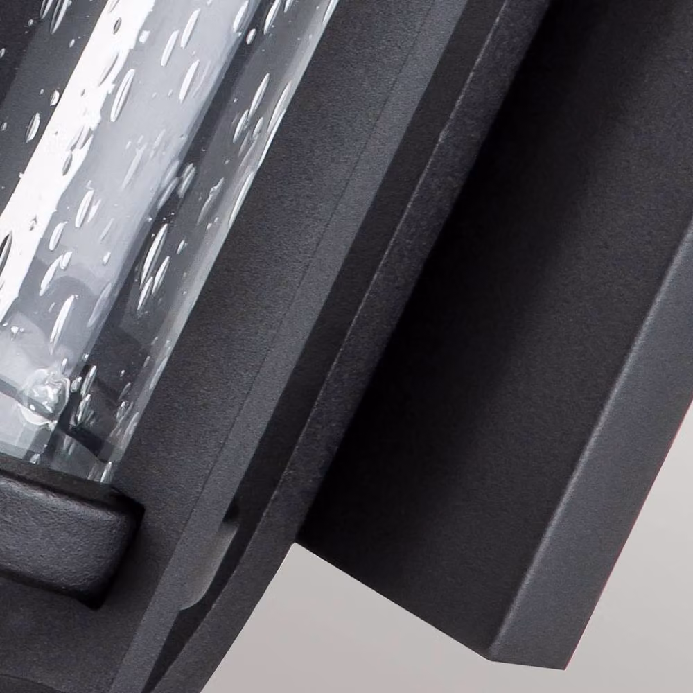 Netlighting Merrill Black Outdoor Wall Lantern with Transparent Glass IP44 – 4