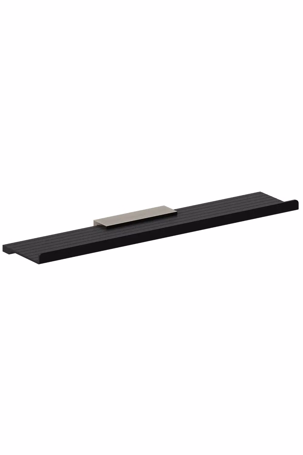 COSMIC Architect S+ Straight Wall Mounted Bathroom Shelf in Matt Black Metal, Width: 40 cm – 2