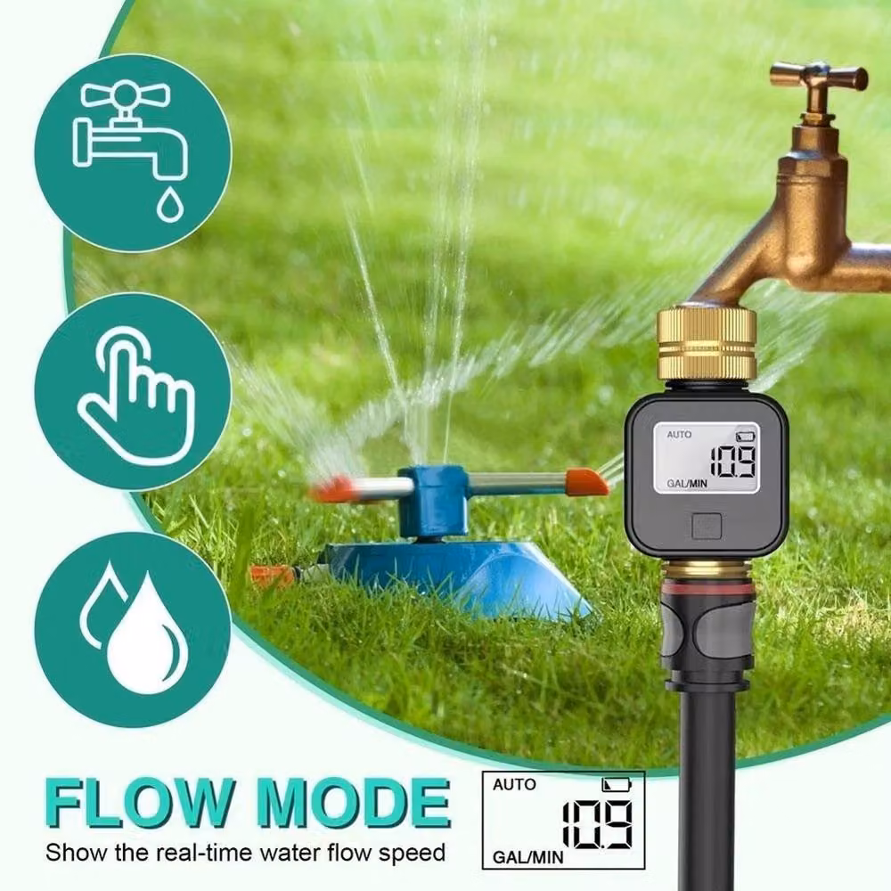 SPETLEK Digital Water Flow Meter Flow Rate Measuring Tool in Black – 3