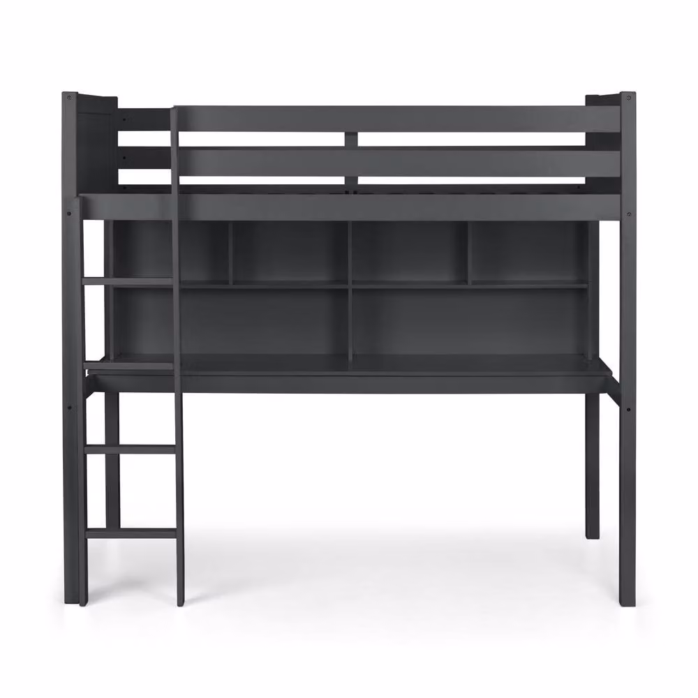 Cheshire Rapids Highsleeper Single Bed in Anthracite and Black, W/D/H: 90 x 200 cm – 3