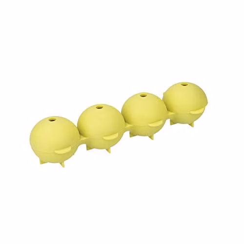Colourworks Round Sphere Silicone Ice Cube Moulds, Green, W: 21.5 cm, D: 7 cm, H: 4 cm
