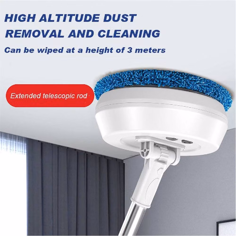 Kelvenix Electric Rechargeable Cordless Powered Floor Cleaner with Extension Pole, White – 3