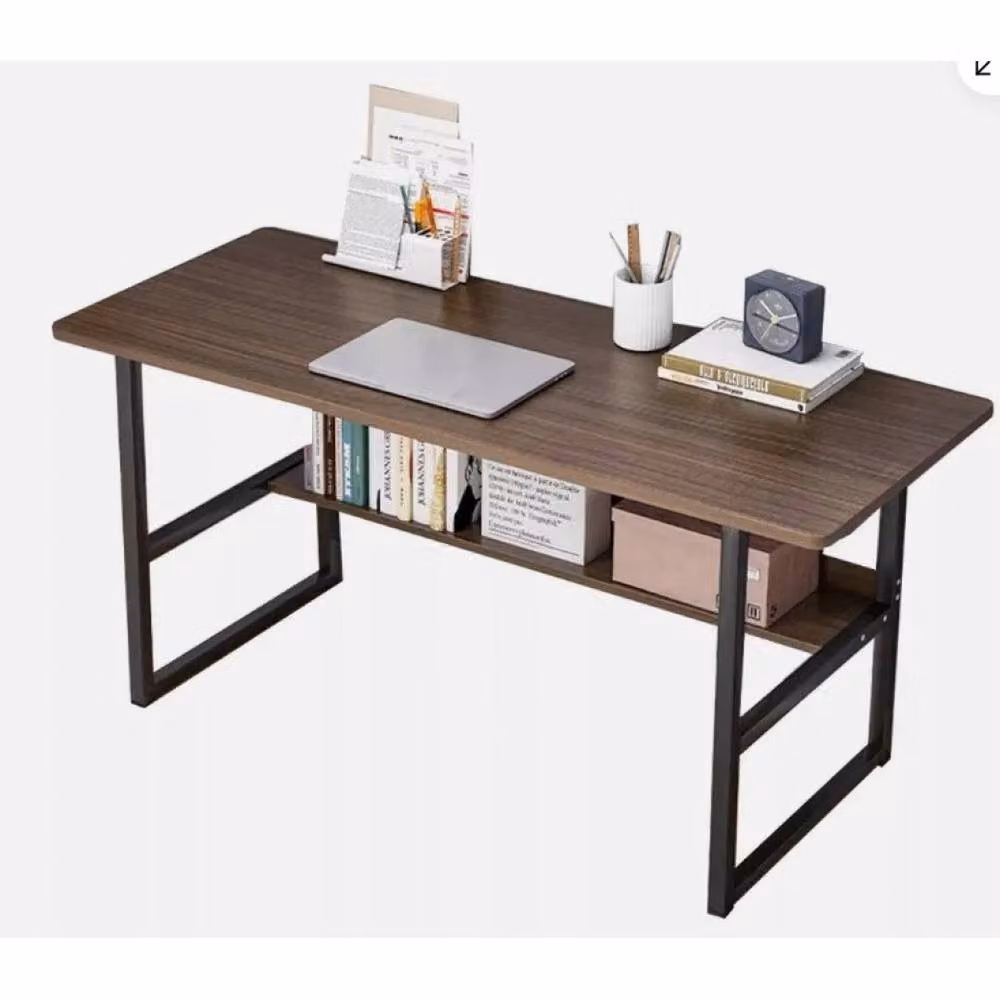 SPETLEK Brown Home Office Writing Desk with Footrest – 2