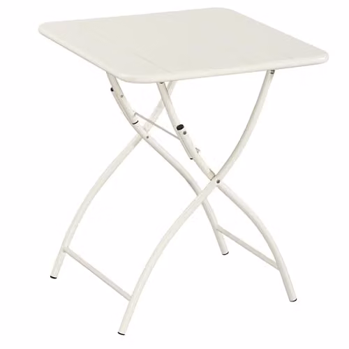 Core Products Rimini Folding Bistro Table, Powder-Coated Alloy Steel Garden Dining Table, W/D: 60 x 60 cm, H: 73.5 cm – 1