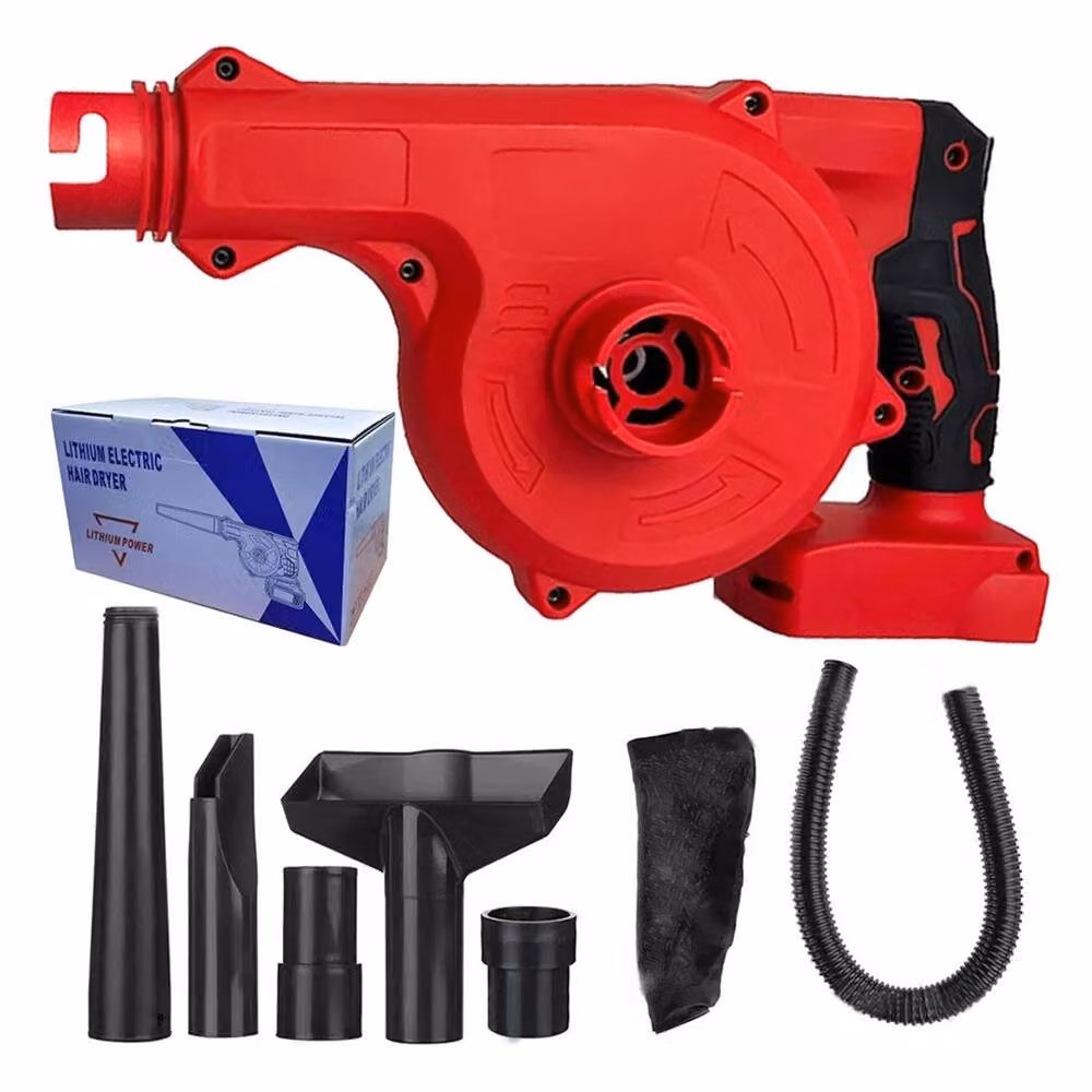 SPETLEK 2-in-1 Cordless Leaf Blower and Vacuum for Milwaukee 18V Batteries, Red – 3