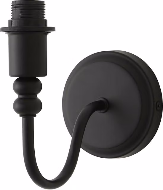 ValueLights Binky Rechargeable LED Wall Light Base in Black and Gold/Brass Metal – 7