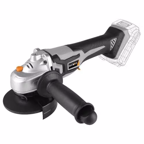 Batavia Maxxpack 18V Cordless Brushless Angle Grinder 115mm, Grey and Orange – 1