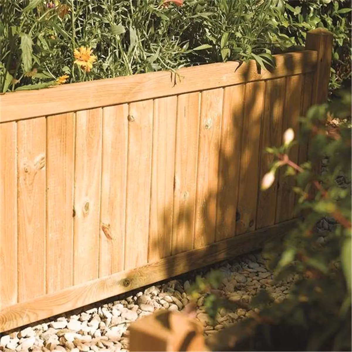 Cheshire Deluxe Rectangular Wood Planter in Brown – 2