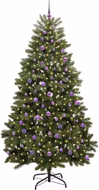 Berkfield Home Elegant Artificial Christmas Tree in Green, Height: 240 cm