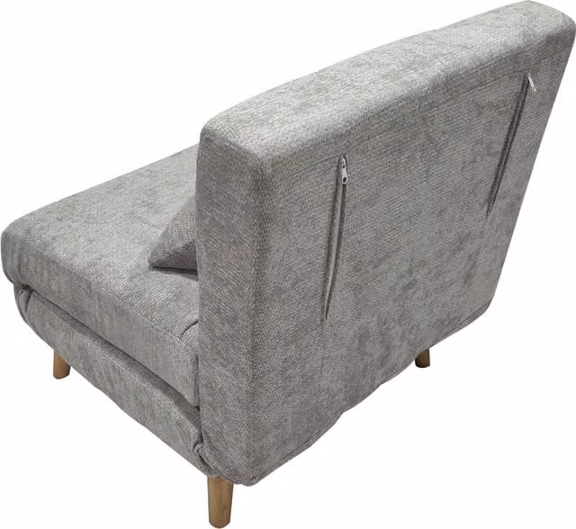 Madefor.living Joel Uno Grey Fabric Fold-out Sofa Bed with Armrests