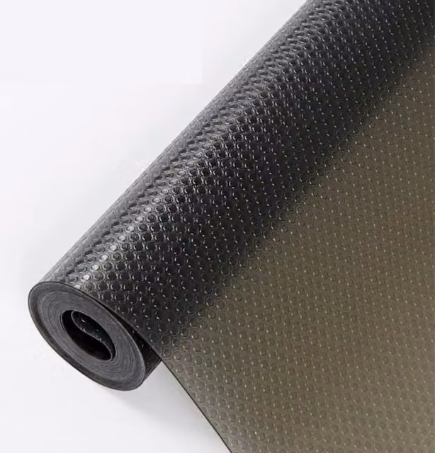 KDMK Non-Slip EVA Drawer Liner and Fridge Shelf Mat, Black, W: 45 cm, L: 500 cm