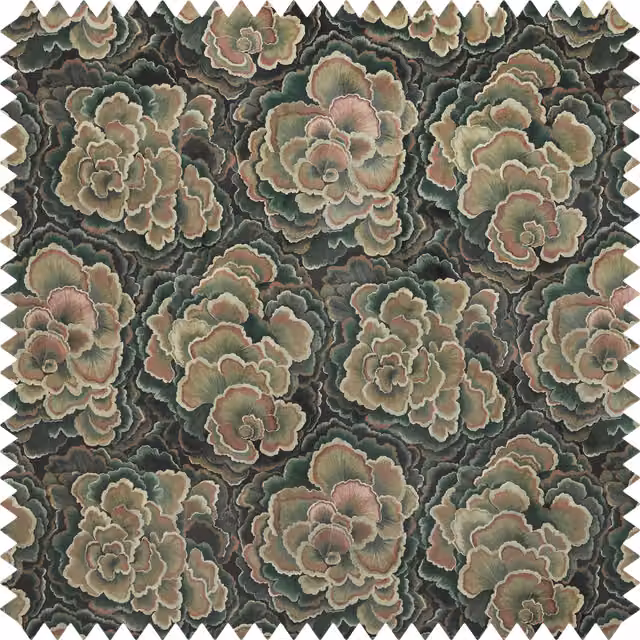 House of Hackney Trametes Velvet Hosta in Green