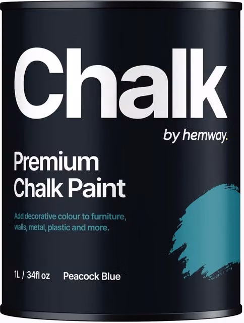 Hemway Chalk Paint Flat Matt in Peacock Blue, 1 l