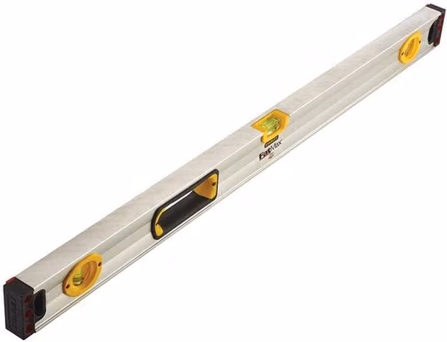 Stanley Fatmax Magnetic Spirit Level with 3 Vials in Silver and Multicolour