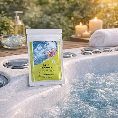 SHATCHI 3 in 1 Hot Tub and Pool Water Testing Kit with 150 Test Strips for Chlorine, pH and Alkalinity – 2