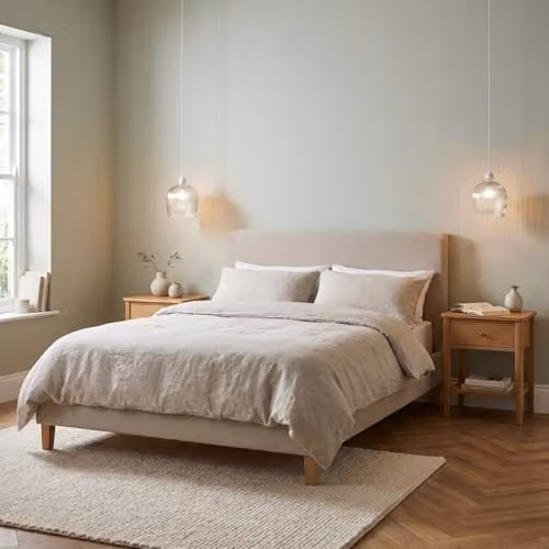 Happy Homewares Modern Transparent Mini Line Ribbed Glass Pendant Ceiling Light Shade, Diameter: 20 cm – 2
