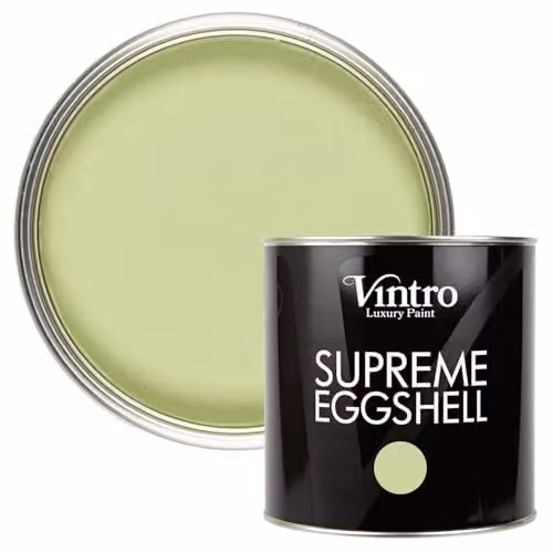 Vintro Eden Pale Green Eggshell Paint for Walls, Wood and Trim, 2.5 Litres
