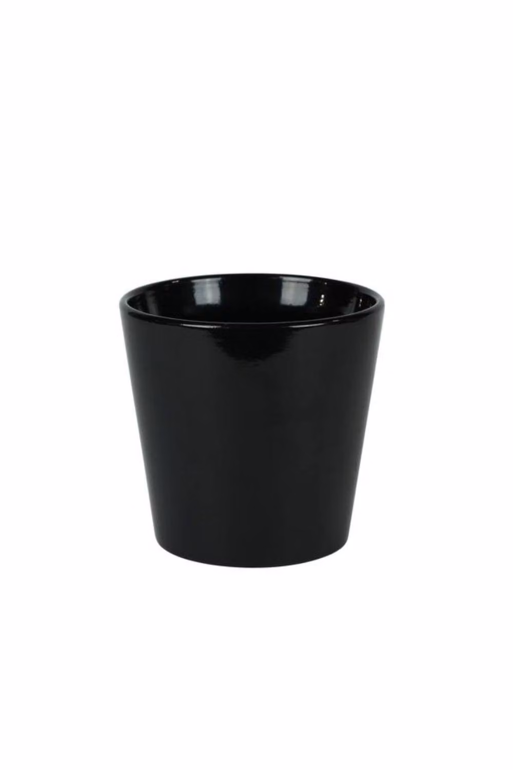 KDMD Hortus Vienna Glossy Black Ceramic Pot, 2 Pack – 2