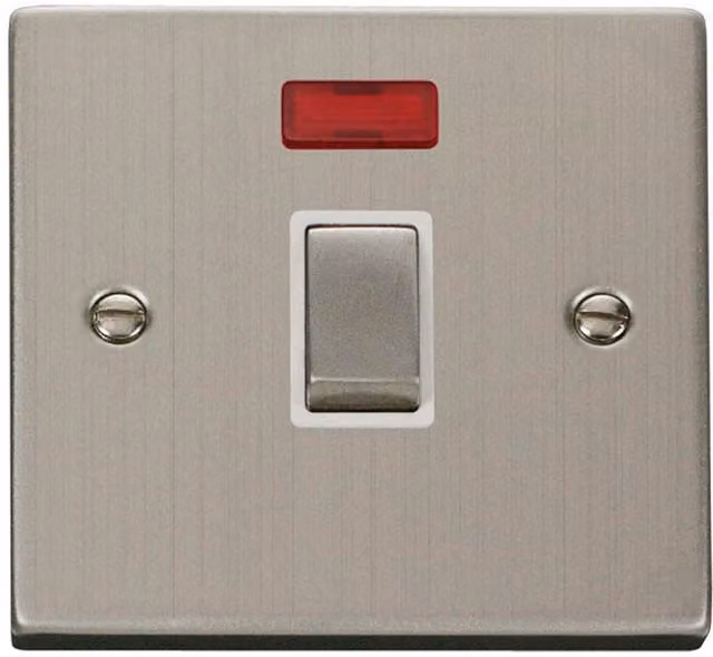 SE HOME Stainless Steel Surface Switch in White and Silver