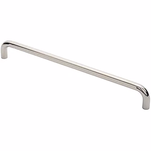 Loops Round D Bar Pull Handle in Polished Bright Stainless Steel, 469 x 19 mm, 450 mm Fixing Centres
