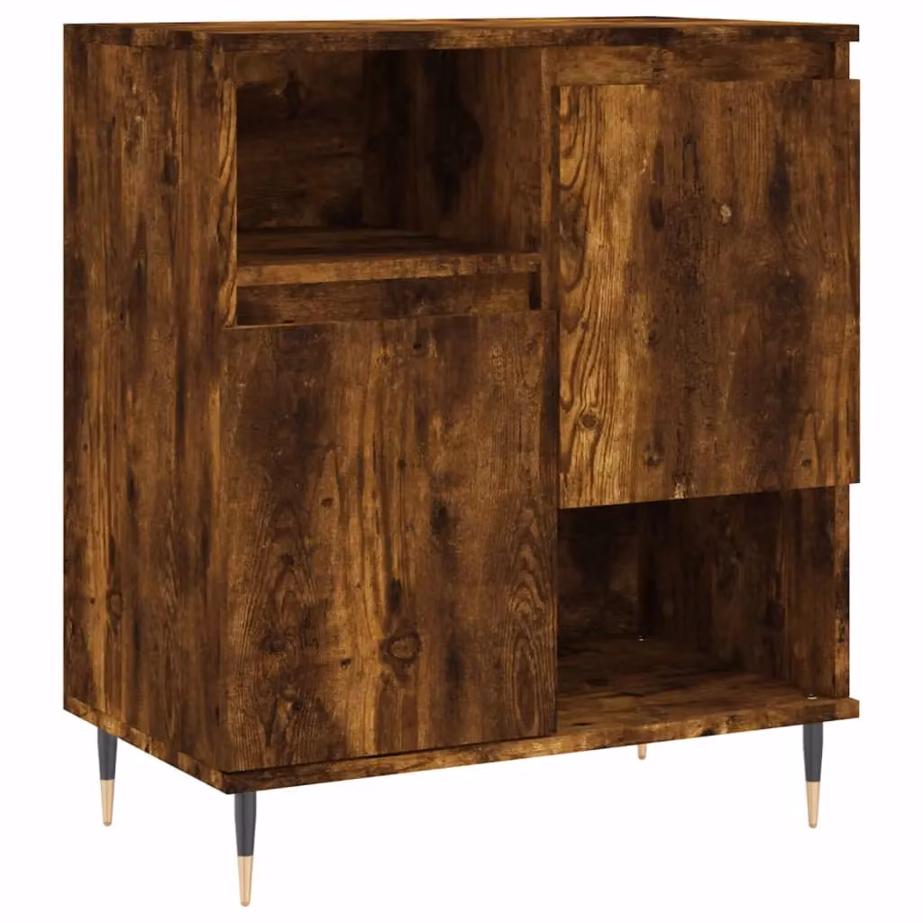 Berkfield Home Smoked Oak Sideboard in Brown, W/D/H: 60 x 35 x 70 cm – 2