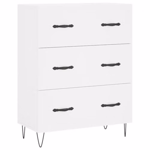 vidaXL Modern White Sideboard in Engineered Wood W/D/H: 69.5 x 34 x 90 cm – 1