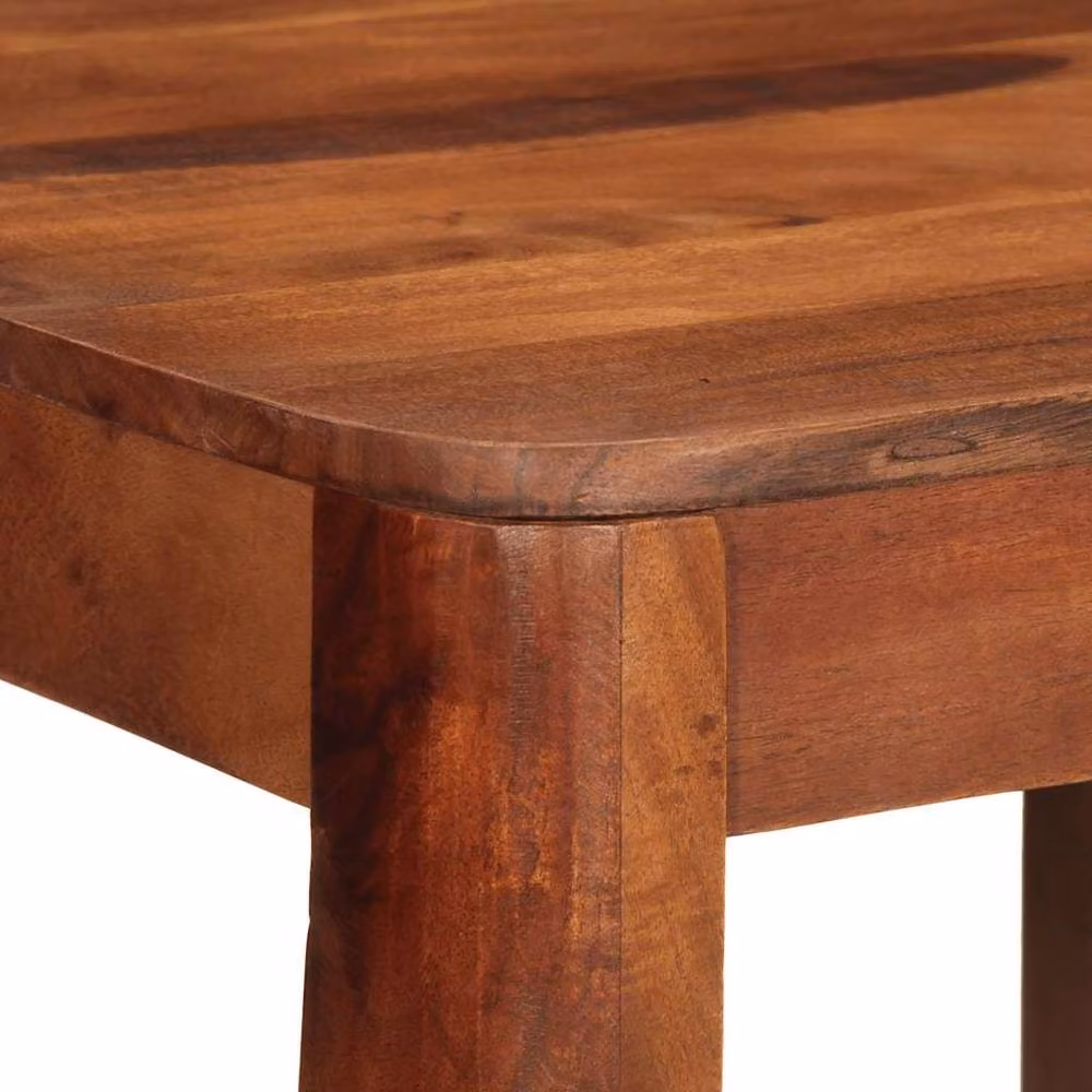 Berkfield Home Bar Table in Brown Solid Acacia Wood, W/D/H: 60 x 60 x 107 cm – 4