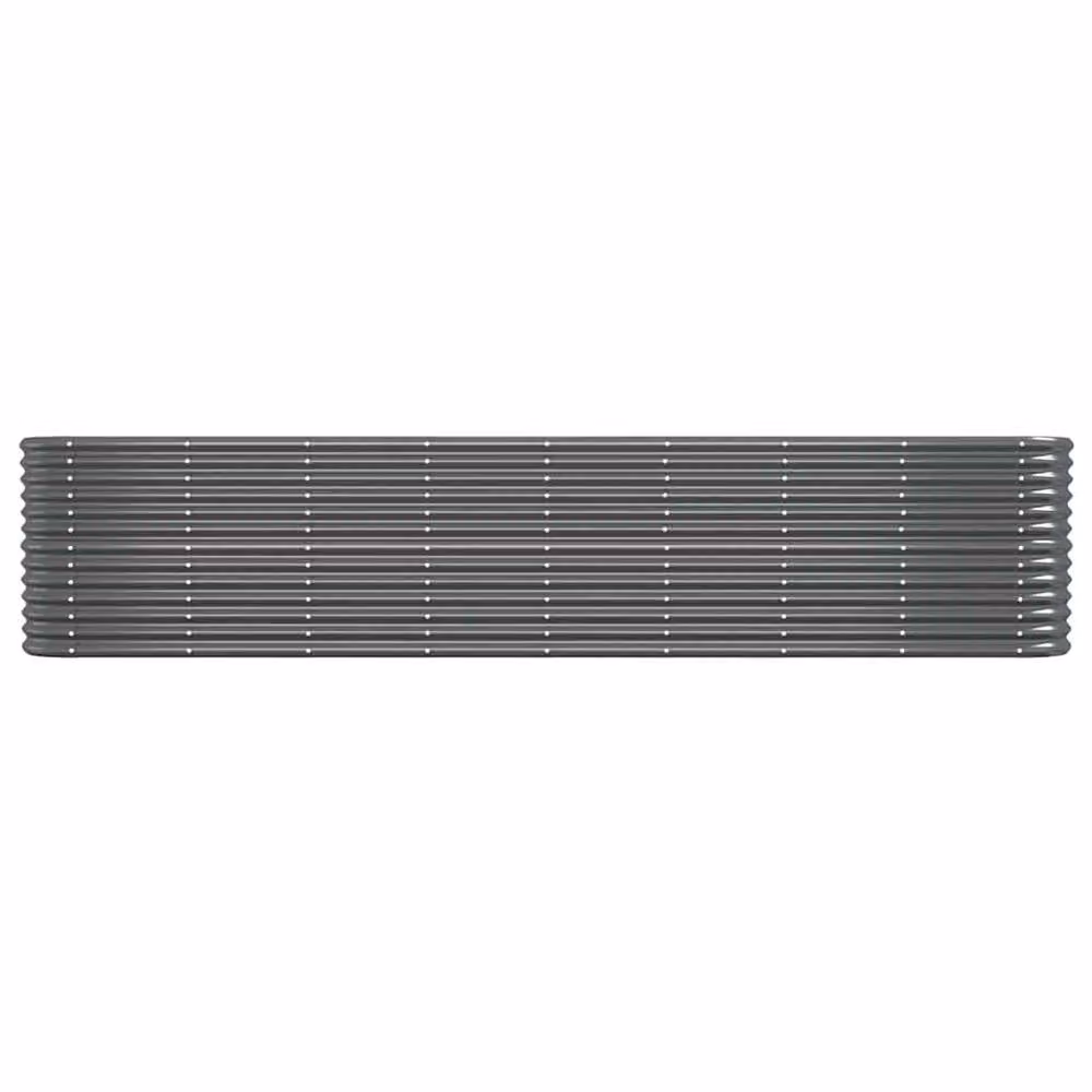 Berkfield Home Garden Powder-coated Steel Raised Bed in Anthracite Black, W/D/H: 332 x 40 x 68 cm – 3