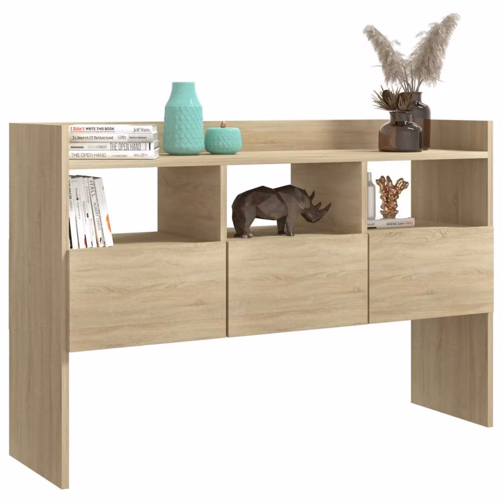 Berkfield Home Sonoma Oak Sideboard in Brown, W/D/H: 105 x 30 x 70 cm – 3