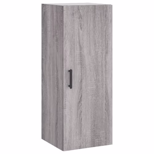vidaXL Wall Mounted Cabinet in Grey Sonoma, W/D/H: 34.5 x 34.0 x 90.0 cm