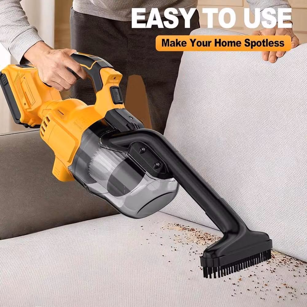 SPETLEK Cordless Bagless Upright Vacuum Cleaner in Yellow – 2
